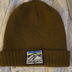 Patagonia Olive Knit Beanie